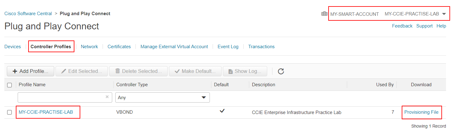 Download vEdges list