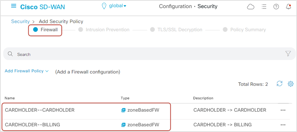 Firewall Policies Overview